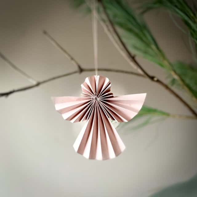 hanger engel papier roze